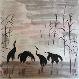 Chinese Ink and Watercolour Paintings