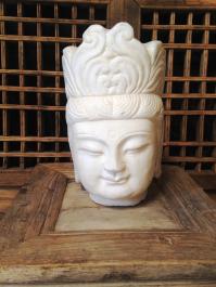 Hand carved stone Guangyin (35% off)